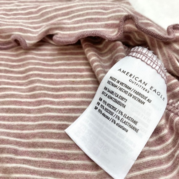 NWOT American Eagle Pink Striped Soft and Sexy Tank - Picture 12 of 12